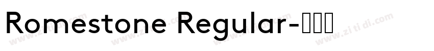 Romestone Regular字体转换
